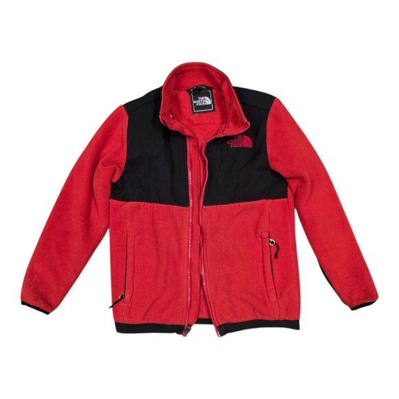 The North Face Red Fleece Denali Jacket Kids M - Picture 1 of 6